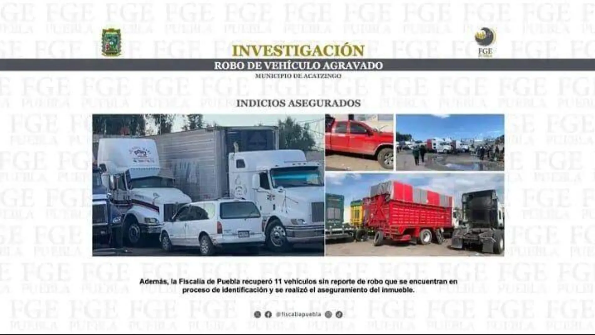 detenidos por reporte de robo de tractocamion